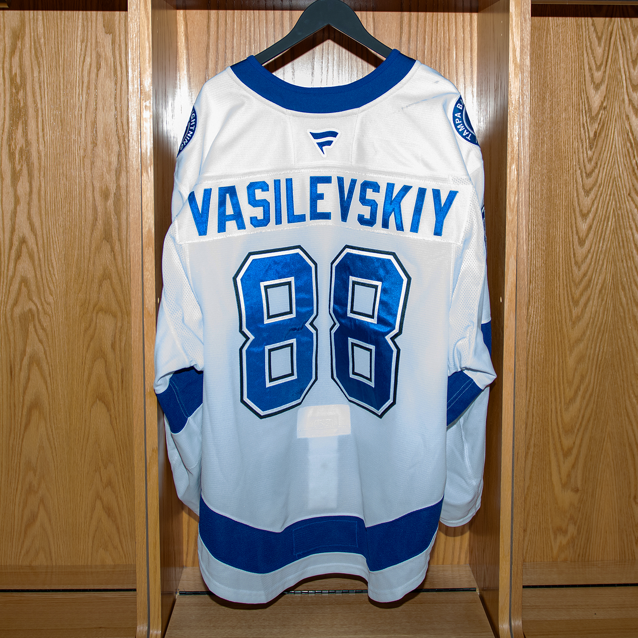 Andrei Vasilevskiy Tampa Bay Lightning Game Worn Jersey 2024-2025 WHITE AWAY JERSEY SET #1