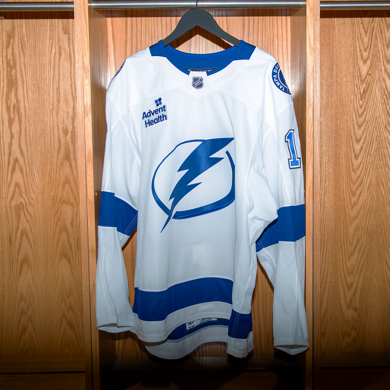 Khaira Tampa Bay Lightning Game Issued Jersey 2024-2025 WHITE AWAY JERSEY SET #1