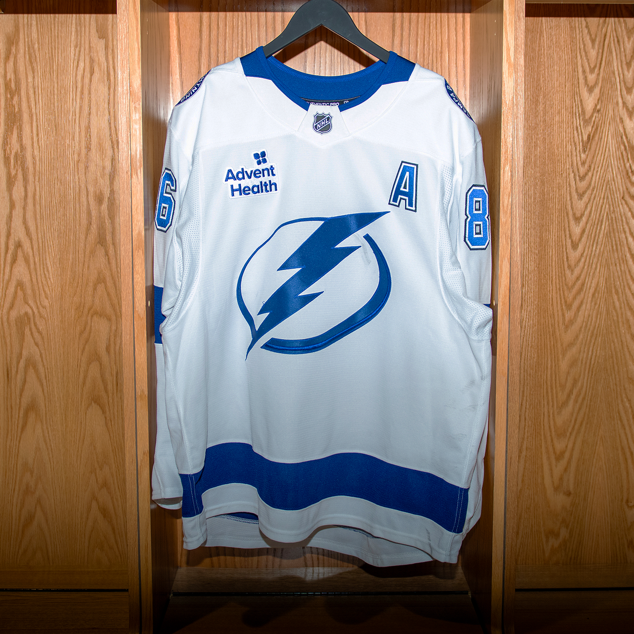 Nikita Kucherov Tampa Bay Lightning Game Worn Jersey 2024-2025 WHITE AWAY JERSEY SET #1