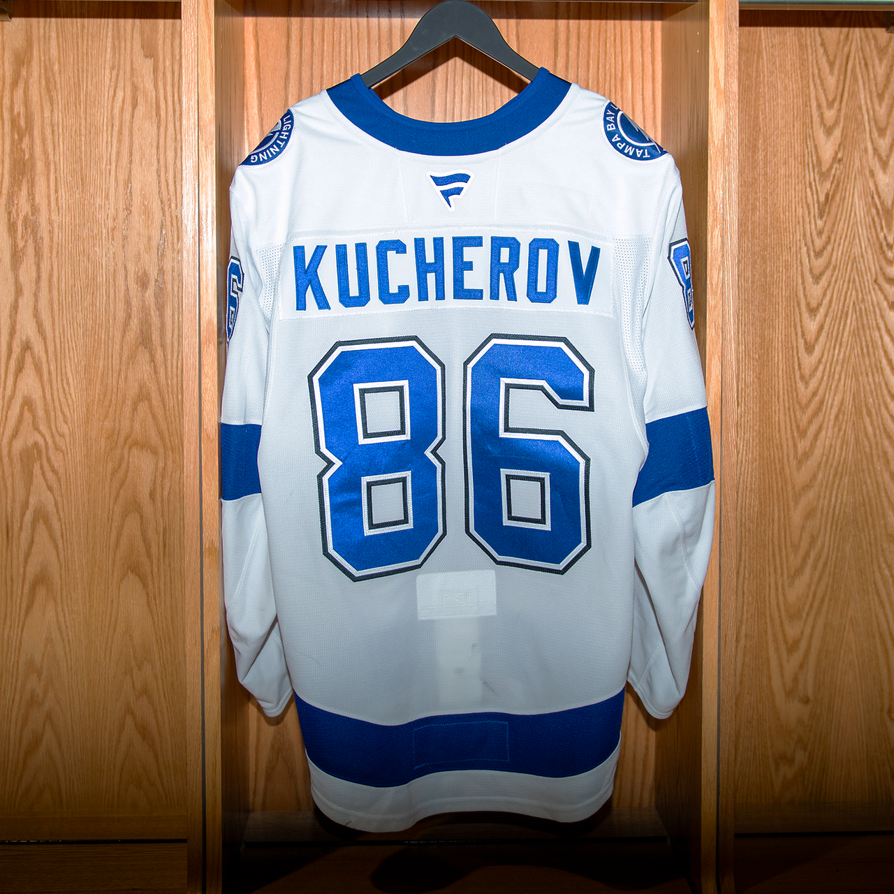 Nikita Kucherov Tampa Bay Lightning Game Worn Jersey 2024-2025 WHITE AWAY JERSEY SET #1