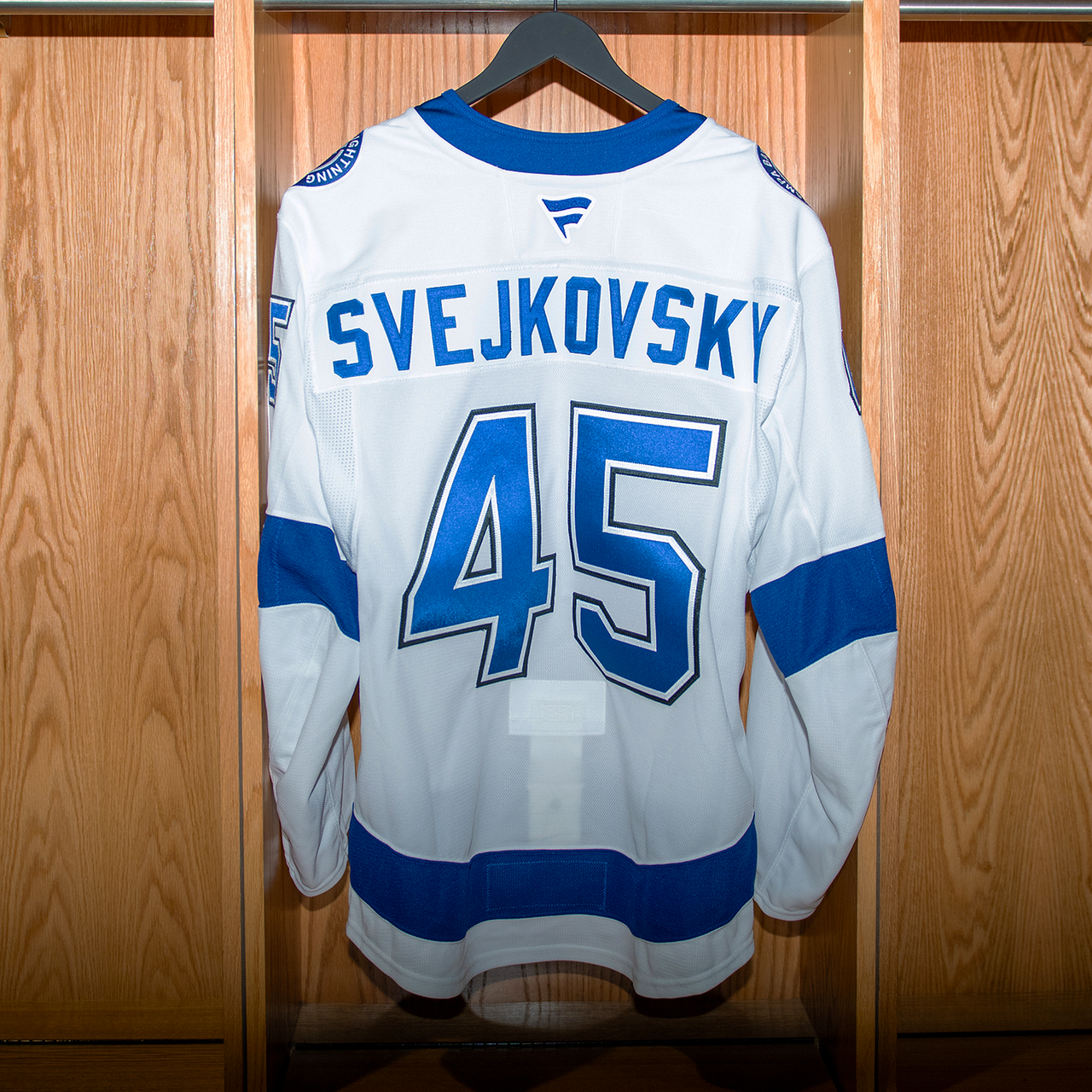 Svejkovsky Tampa Bay Lightning Game Issued Jersey 2024-2025 WHITE AWAY JERSEY SET #1