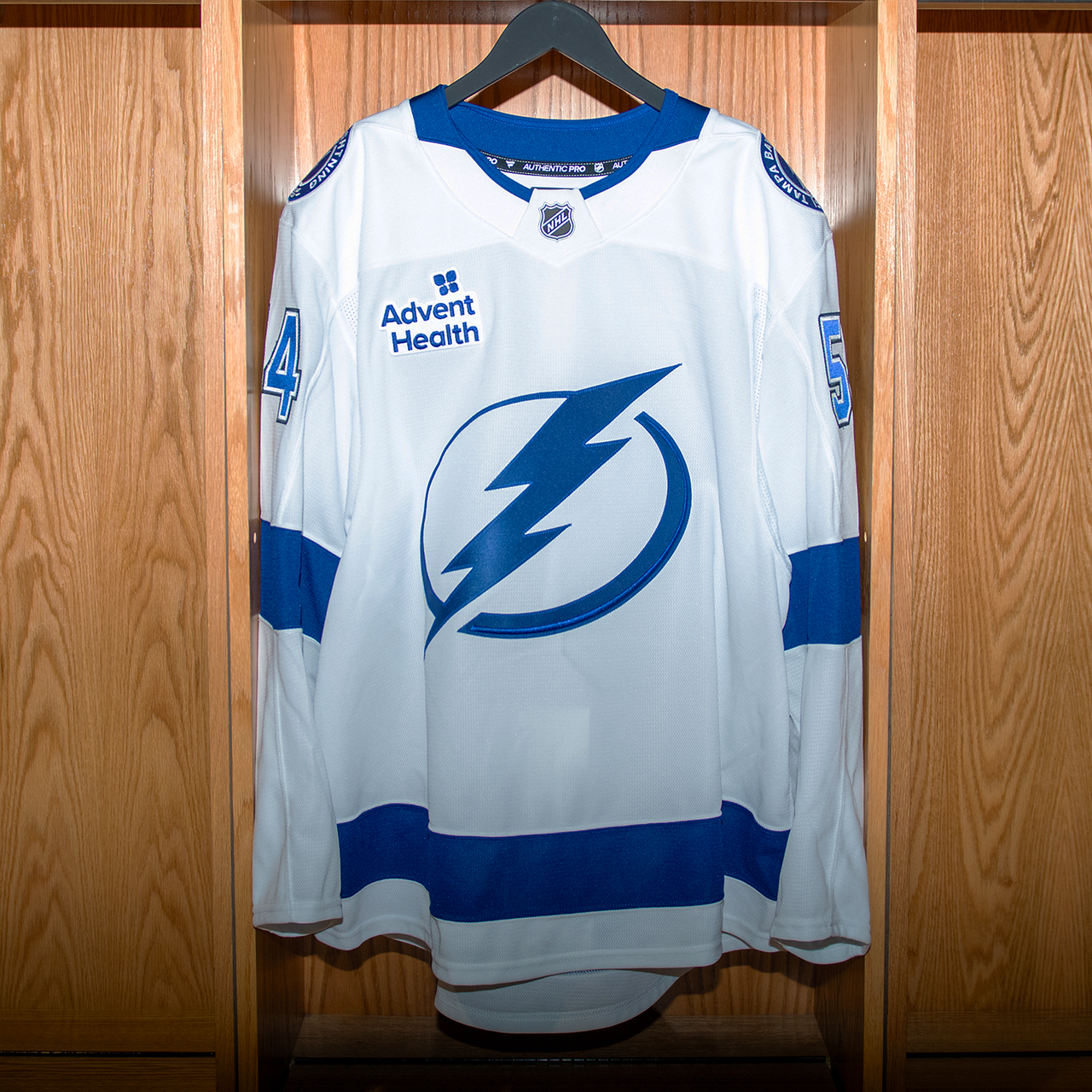 Edmonds Tampa Bay Lightning Game Issued Jersey 2024-2025 WHITE AWAY JERSEY SET #1