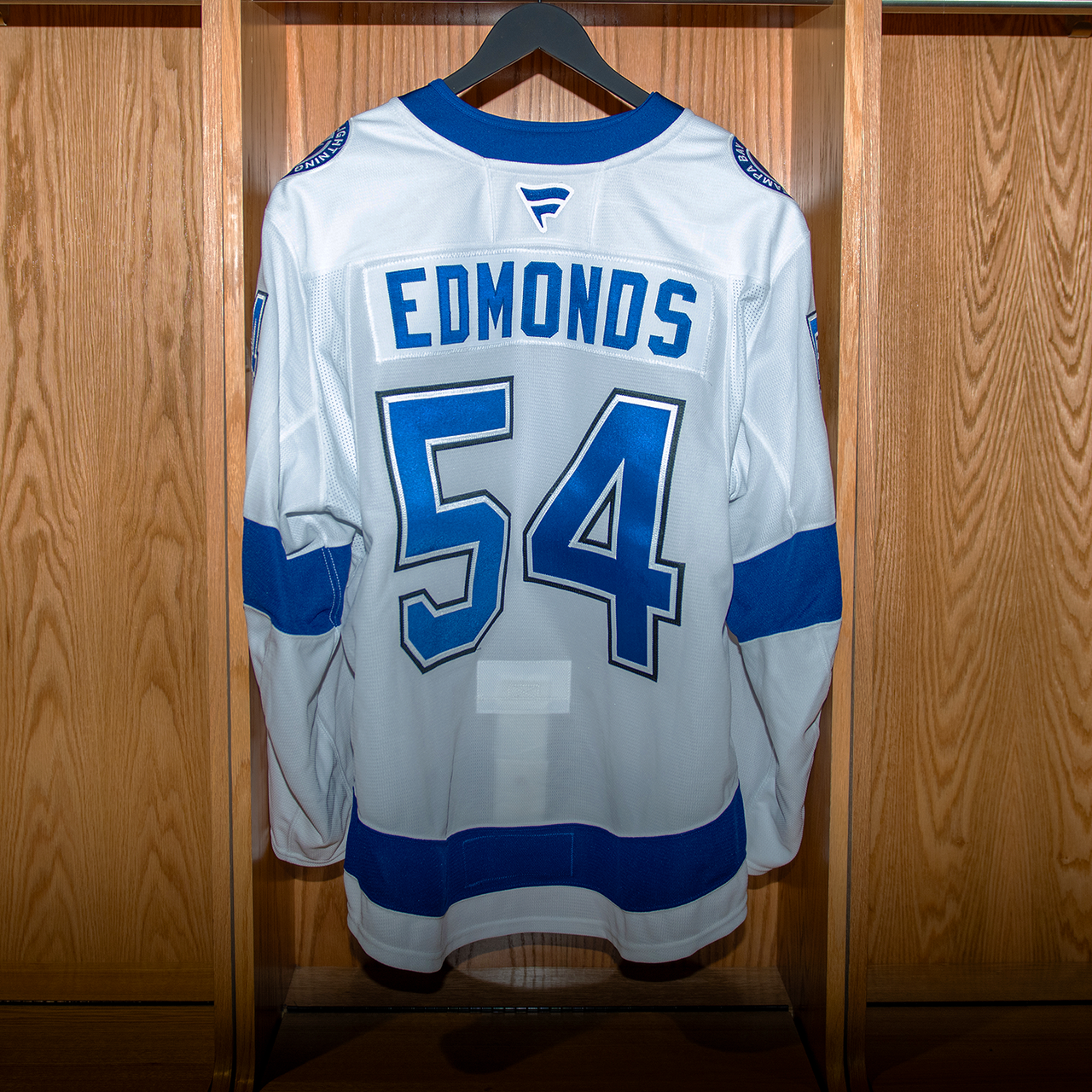 Edmonds Tampa Bay Lightning Game Issued Jersey 2024-2025 WHITE AWAY JERSEY SET #1
