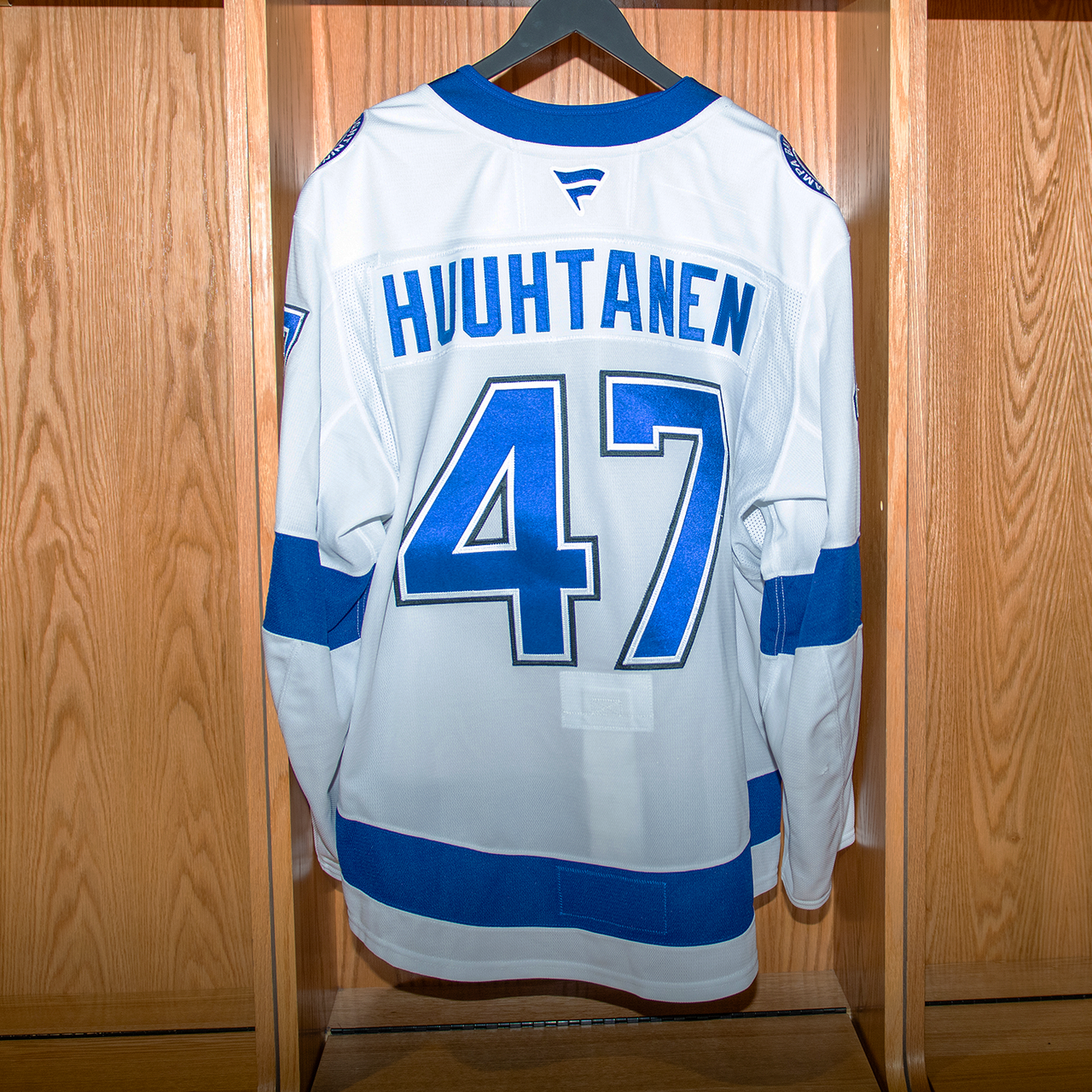 Huuhtanen Tampa Bay Lightning Game Issued Jersey 2024-2025 WHITE AWAY JERSEY SET #1