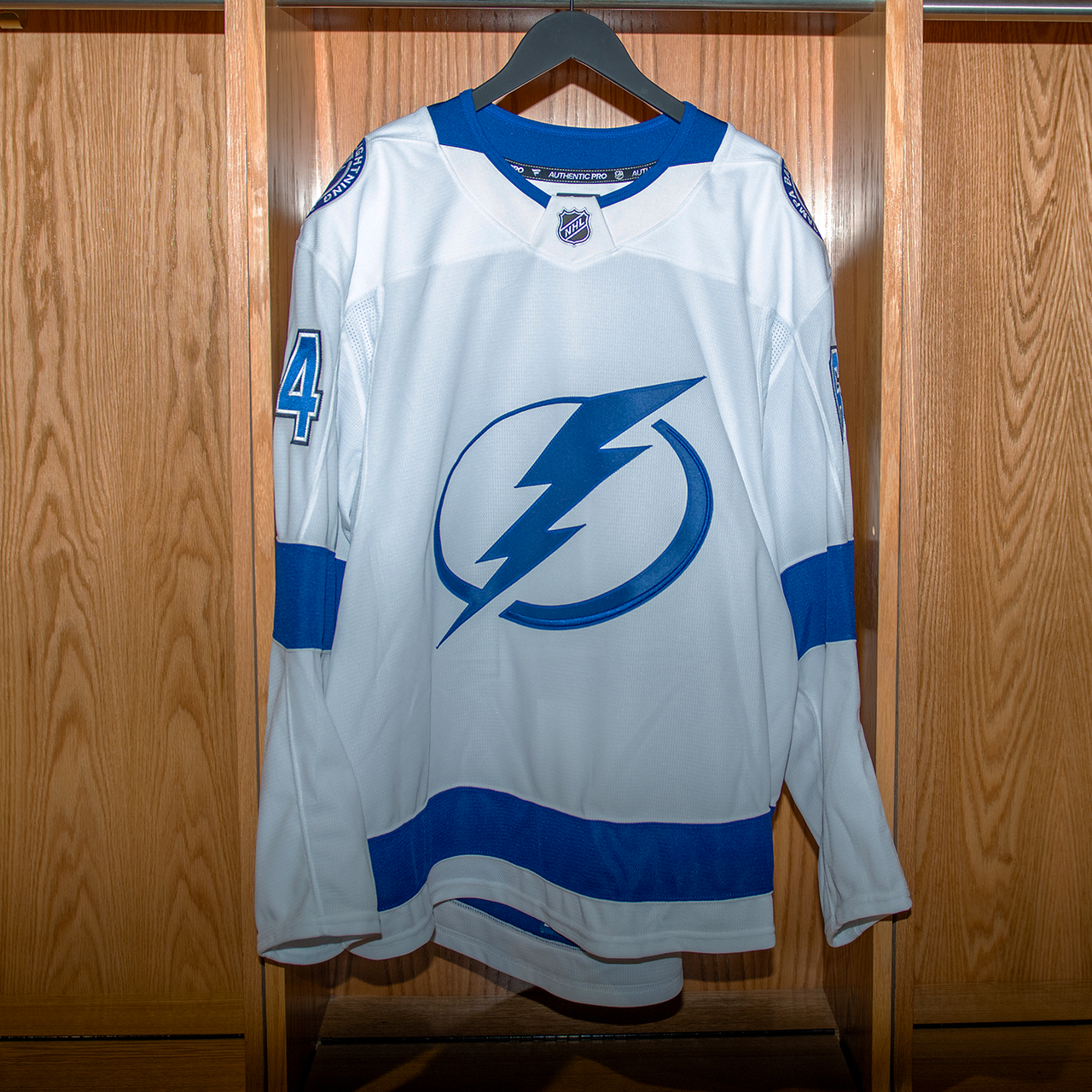 Harpur Tampa Bay Lightning Game Issued Jersey 2024-2025 WHITE AWAY JERSEY SET #1