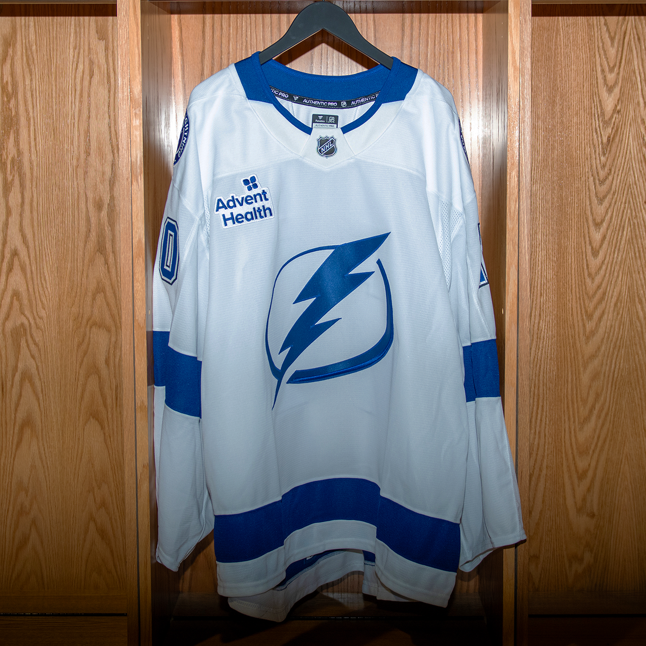 Tomkins Tampa Bay Lightning Game Issued Jersey 2024-2025 WHITE AWAY JERSEY SET #1