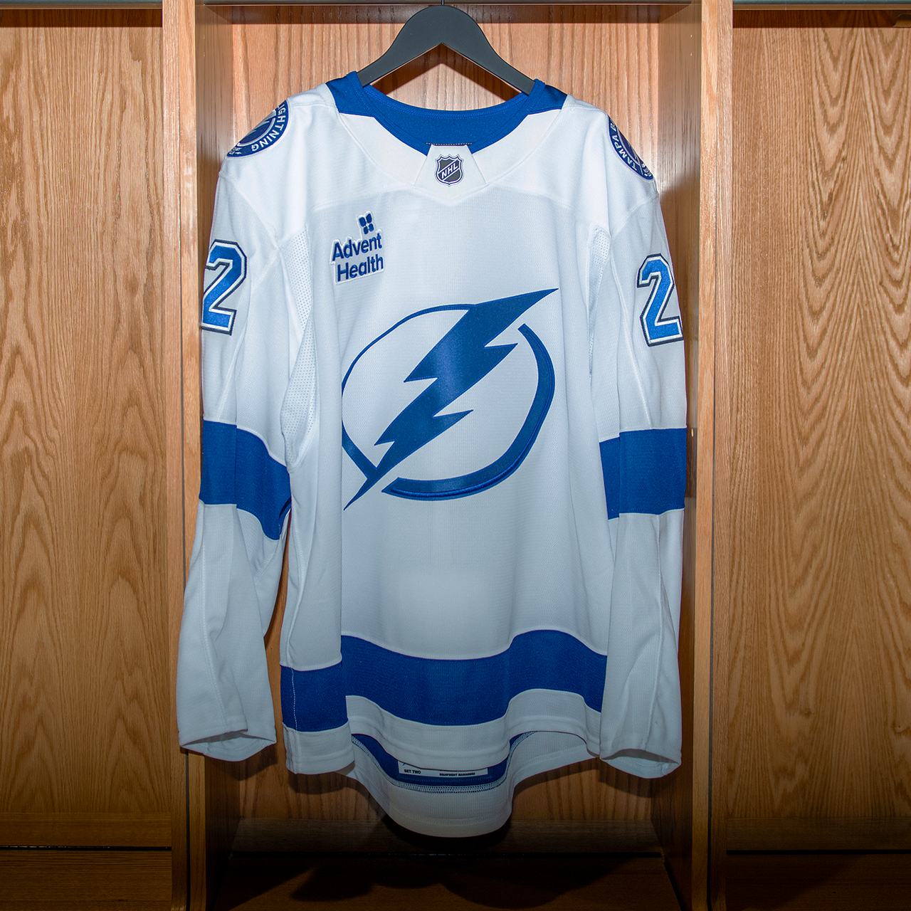 Oliver Bjorkstrand Tampa Bay Lightning Game Worn Jersey 2024-2025 WHITE AWAY JERSEY SET #1