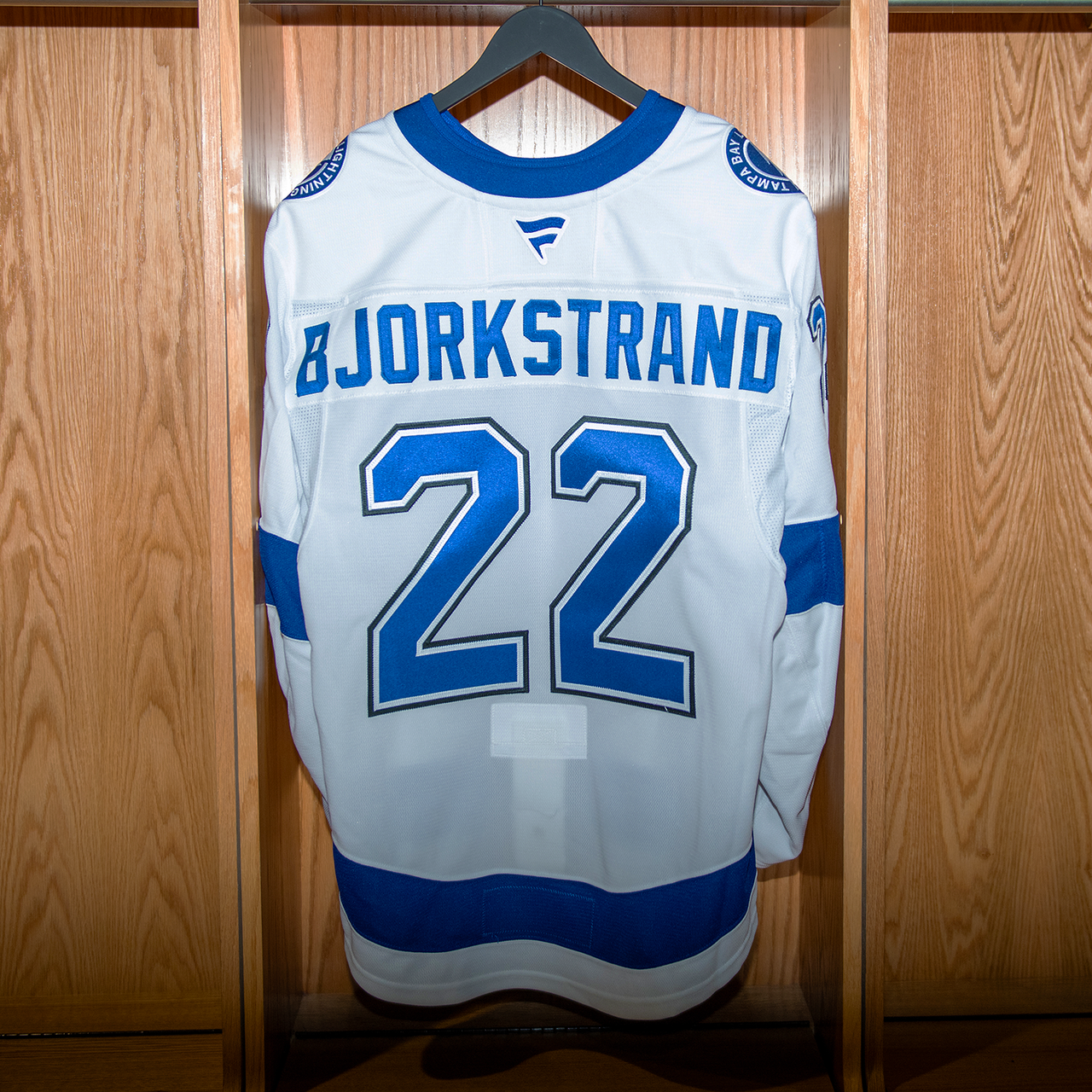 Oliver Bjorkstrand Tampa Bay Lightning Game Worn Jersey 2024-2025 WHITE AWAY JERSEY SET #1