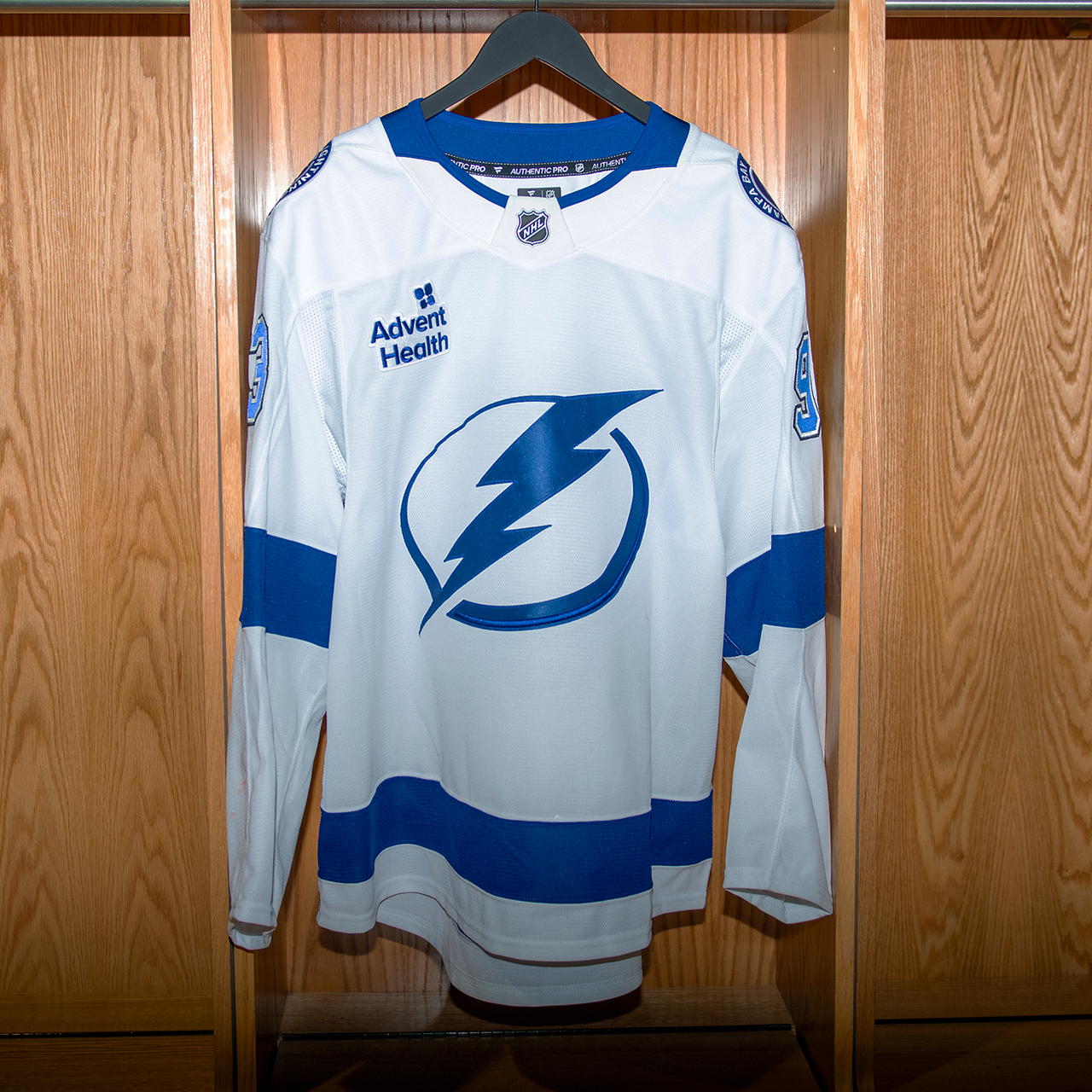 Gage Goncalves Tampa Bay Lightning Game Worn Jersey 2024-2025 WHITE AWAY JERSEY SET #2