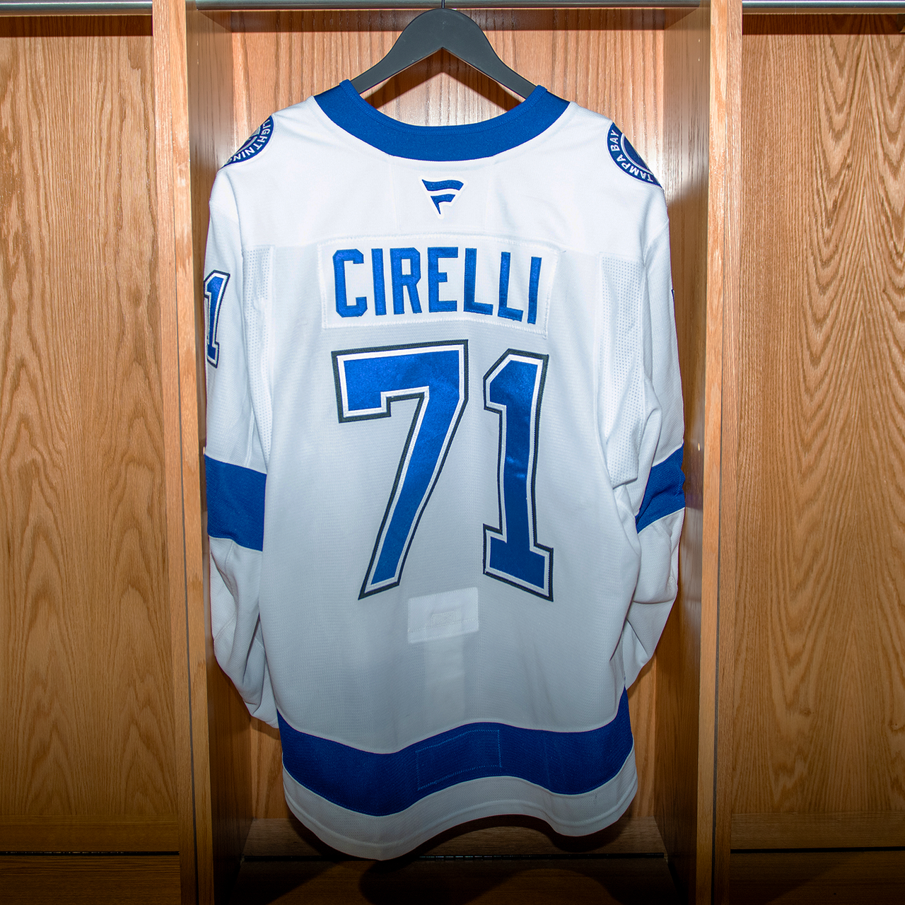 Anthony Cirelli Tampa Bay Lightning Game Worn Jersey 2024-2025 WHITE AWAY JERSEY SET #2
