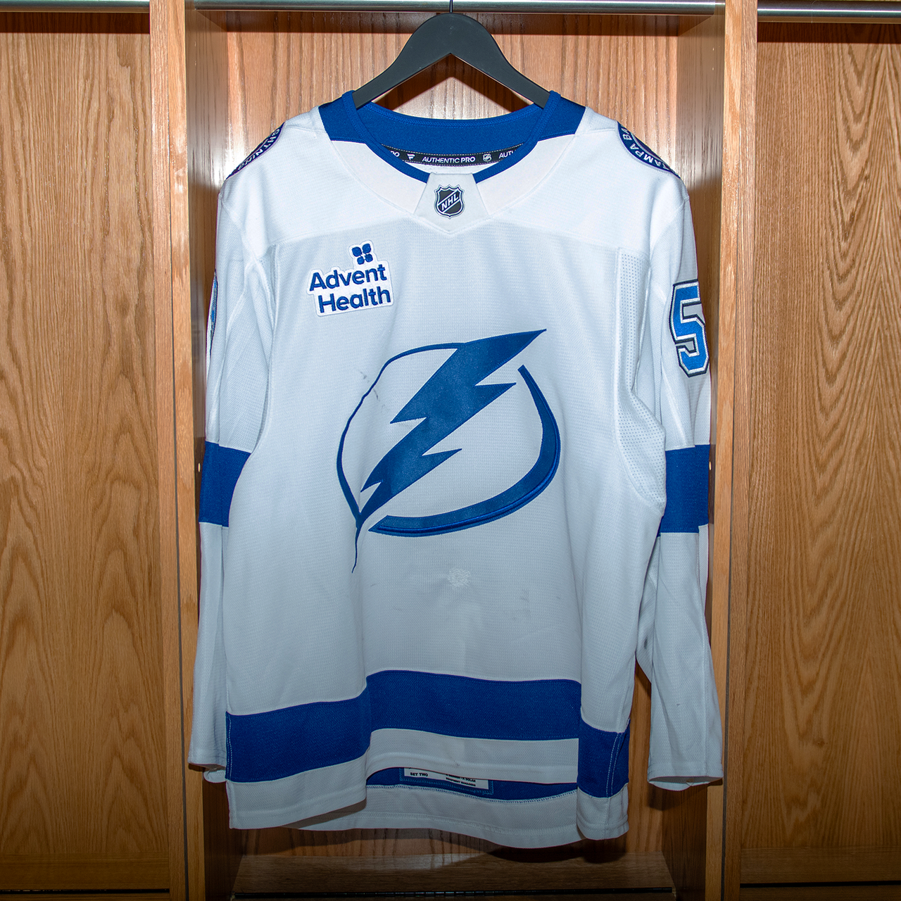 Jake Guentzel Tampa Bay Lightning Game Worn Jersey 2024-2025 WHITE AWAY JERSEY SET #2