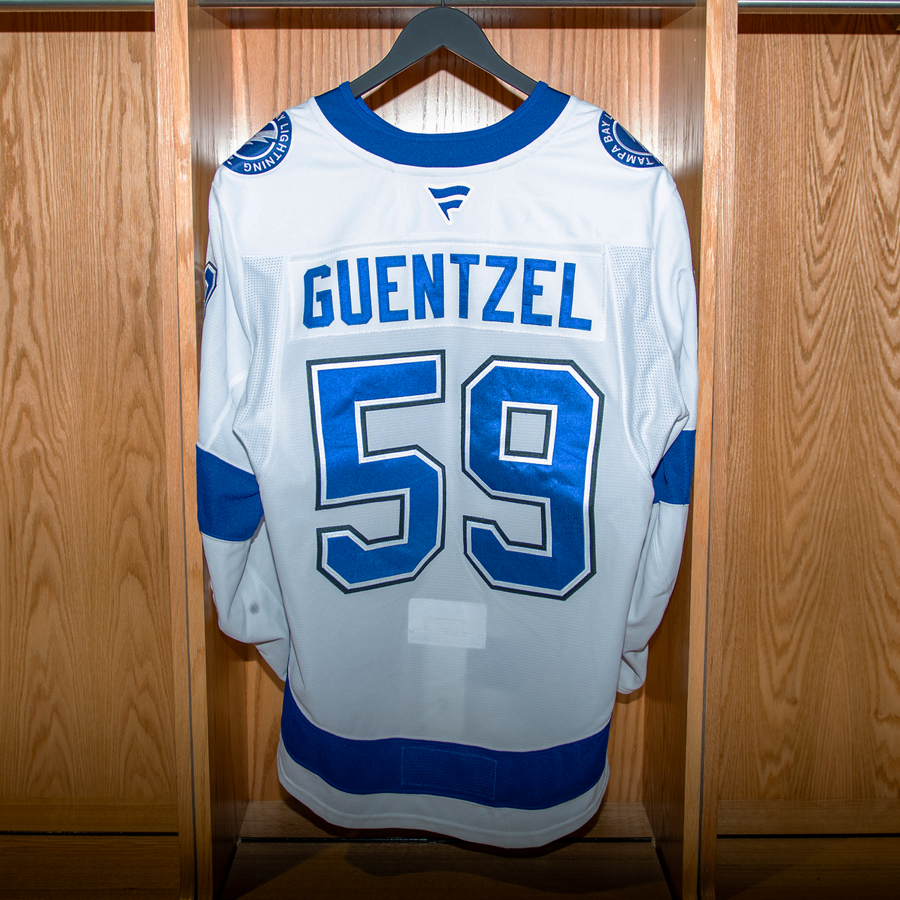 Jake Guentzel Tampa Bay Lightning Game Worn Jersey 2024-2025 WHITE AWAY JERSEY SET #2