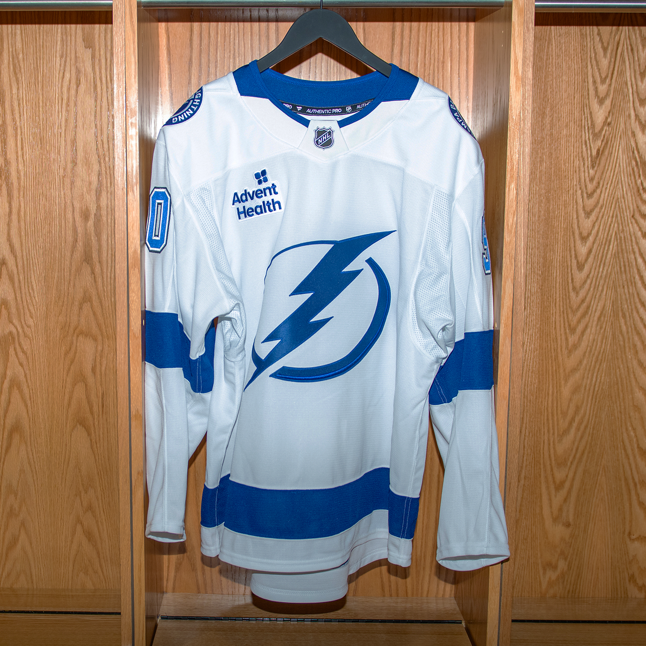 JJ Moser Tampa Bay Lightning Game Issued Jersey 2024-2025 WHITE AWAY JERSEY SET #2