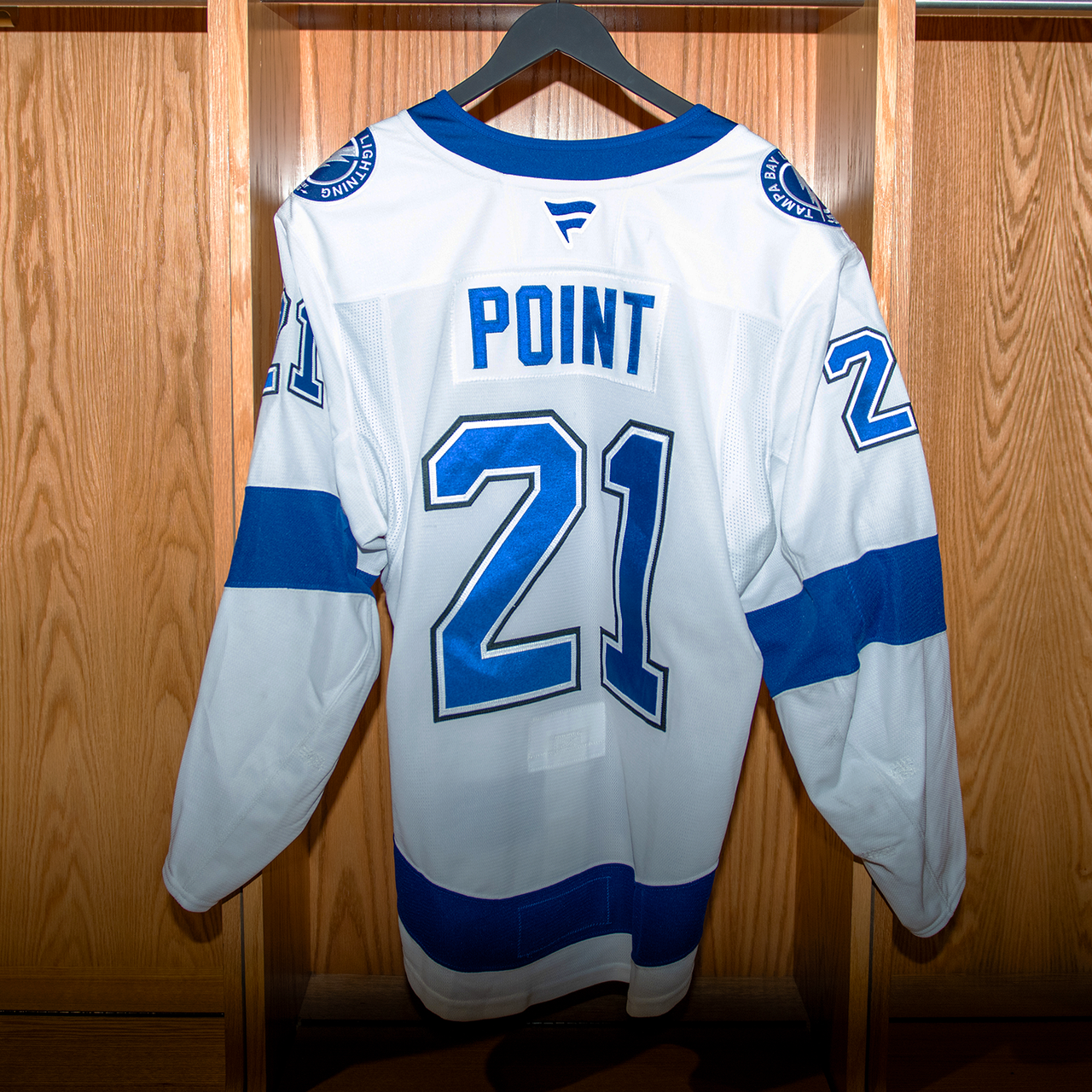Brayden Point Tampa Bay Lightning Game Worn Jersey 2024-2025 WHITE AWAY JERSEY SET #2