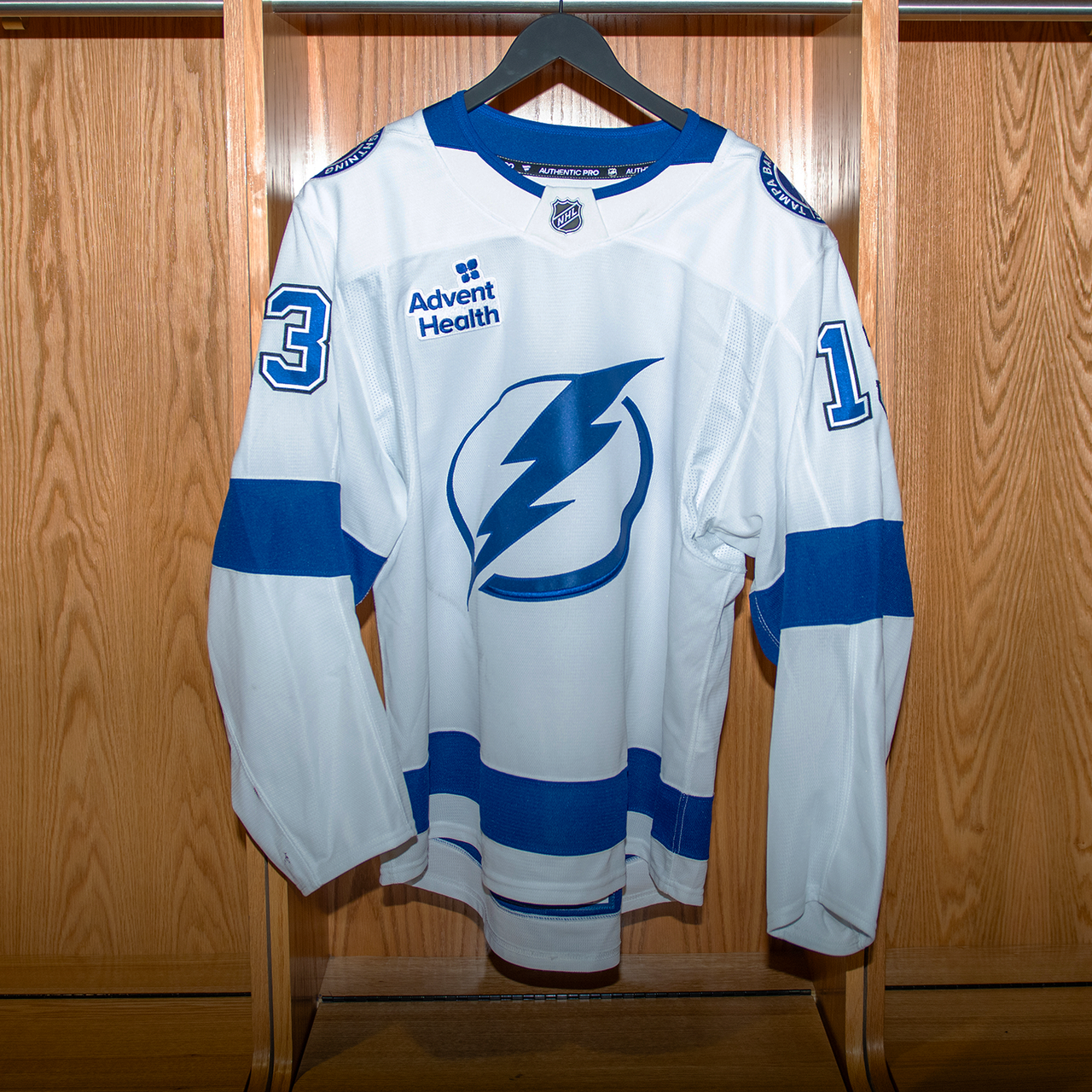 Cam Atkinson Tampa Bay Lightning Game Issued Jersey 2024-2025 WHITE AWAY JERSEY SET #2