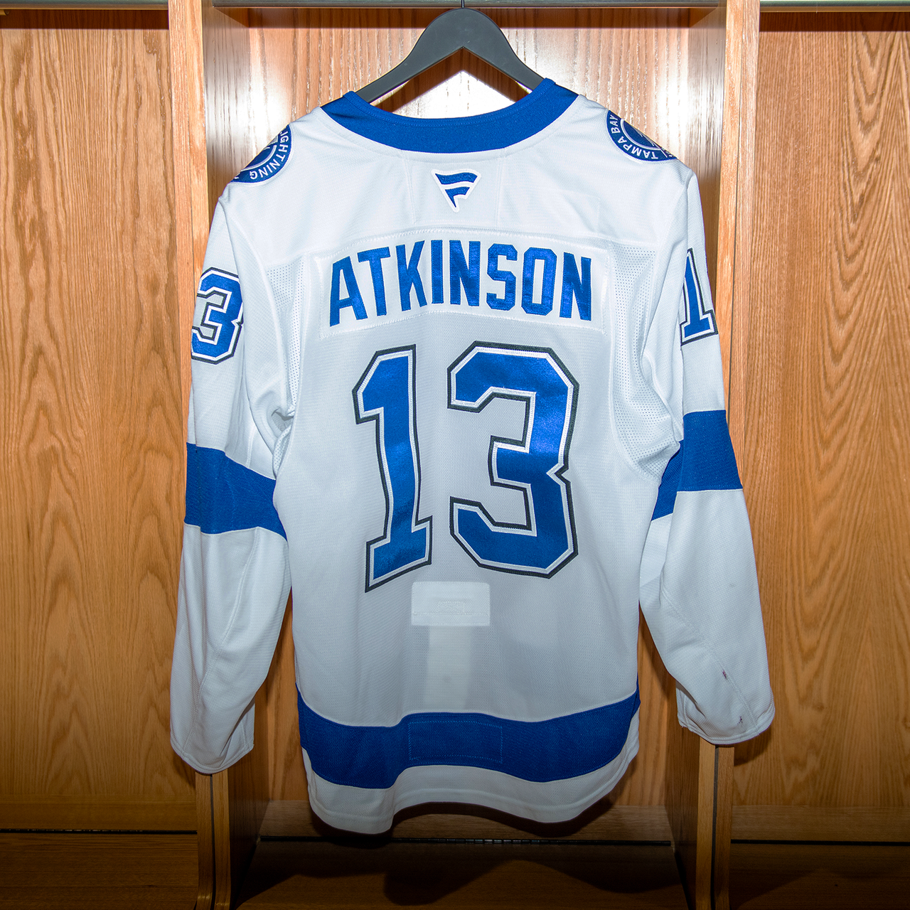 Cam Atkinson Tampa Bay Lightning Game Issued Jersey 2024-2025 WHITE AWAY JERSEY SET #2