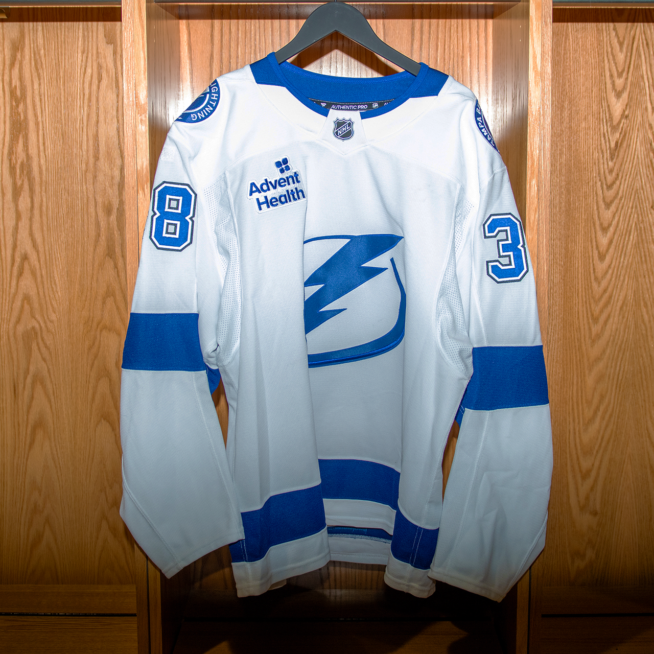 Brandon Hagel Tampa Bay Lightning Game Worn Jersey 2024-2025 WHITE AWAY JERSEY SET #2