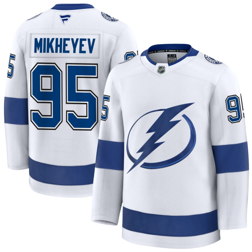 95 Ilya Mikheyev Tampa Bay Lightning Fanatics Premium Away White Jersey