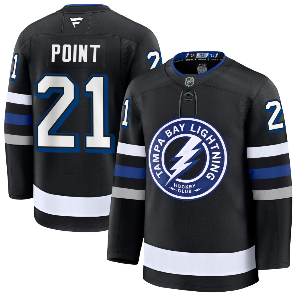 21 Brayden Point Tampa Bay Lightning Fanatics Premium Alternate Black Jersey