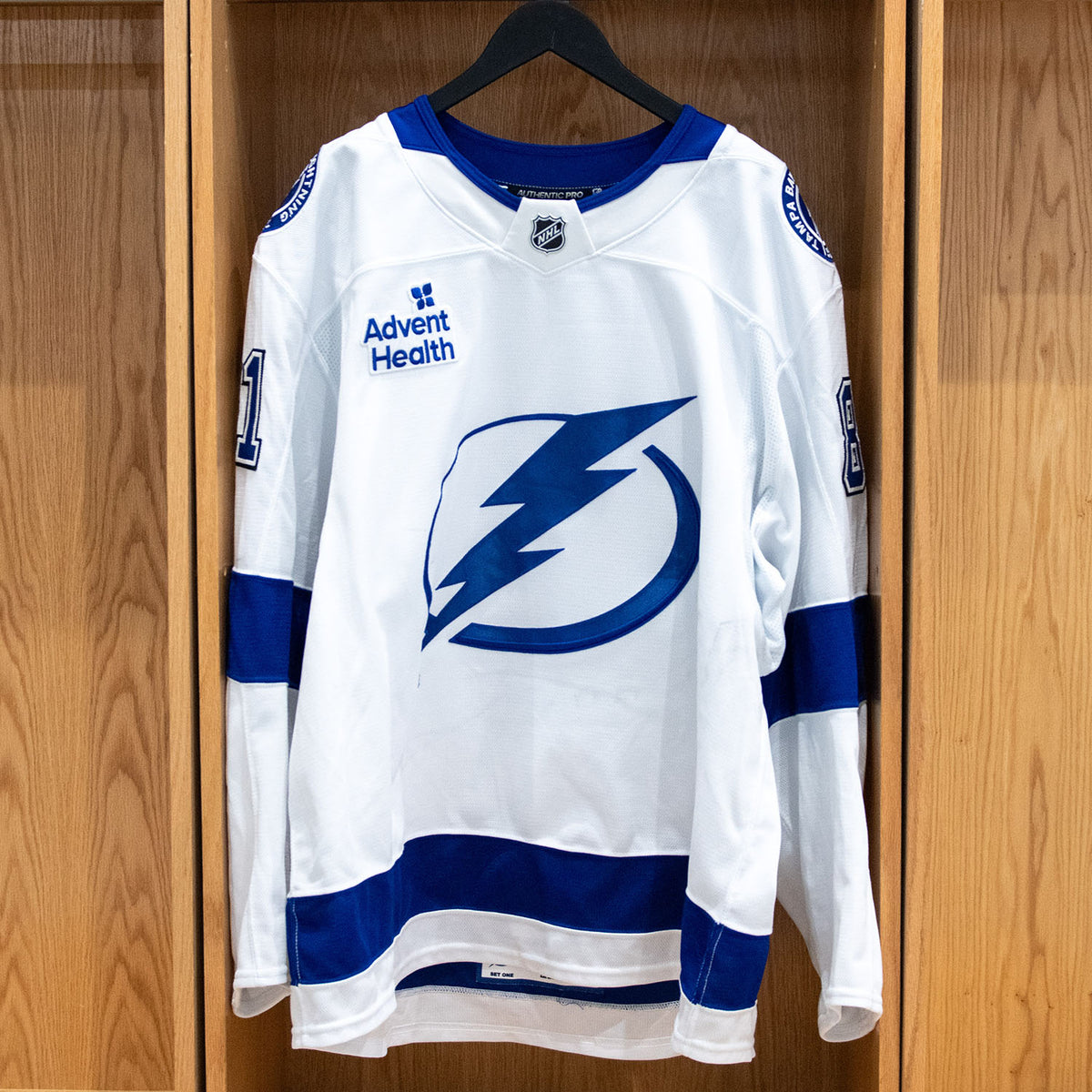 Erik Cernak Tampa Bay Lightning Game Worn Jersey 2025-26 White Away Set #1