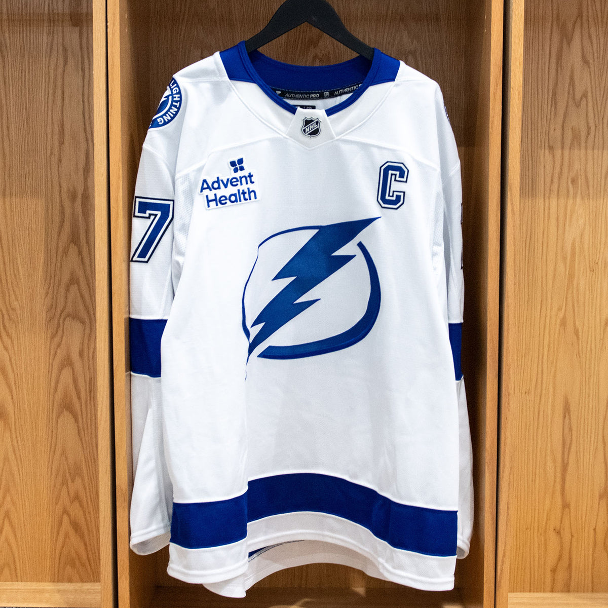 Victor Hedman Tampa Bay Lightning Game Worn Jersey 2025-26 White Away Set #1