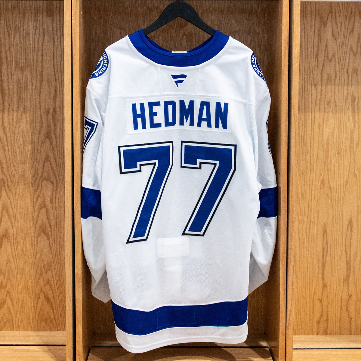 Victor Hedman Tampa Bay Lightning Game Worn Jersey 2025-26 White Away Set #1
