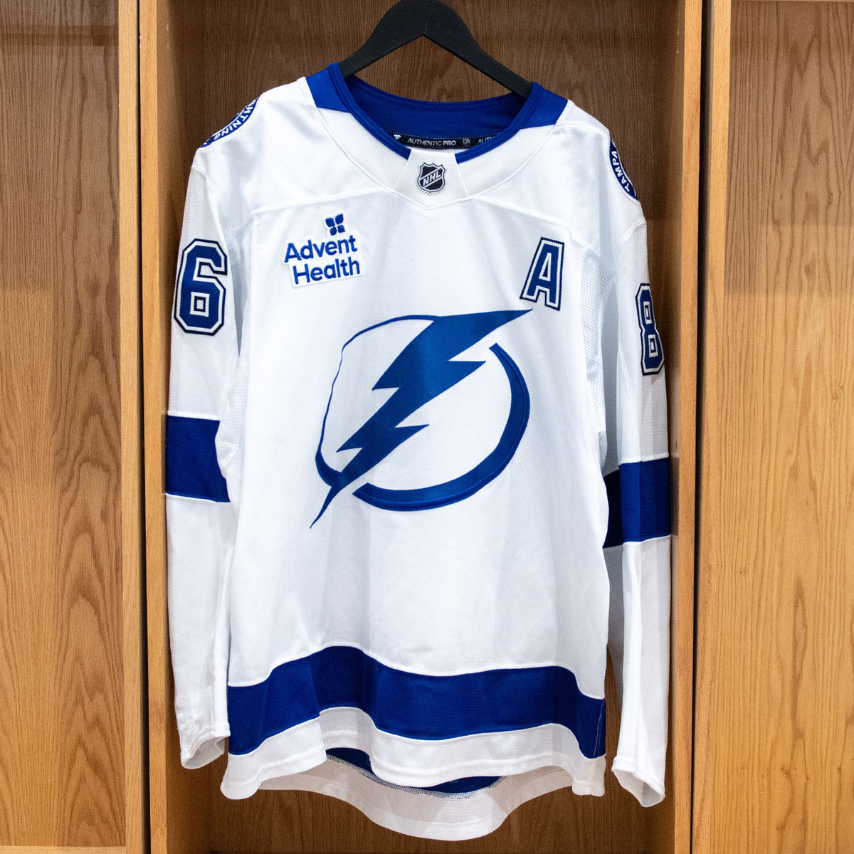 Nikita Kucherov Tampa Bay Lightning Game Worn Jersey 2025-26 White Away Set #1
