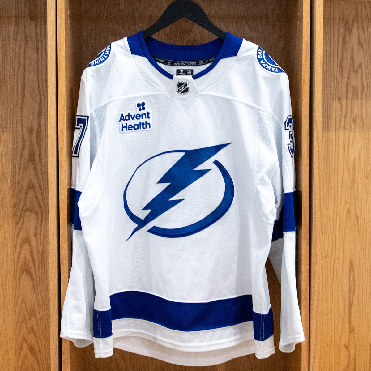 Yanni Gourde Tampa Bay Lightning Game Worn Jersey 2025-26 White Away Set #1