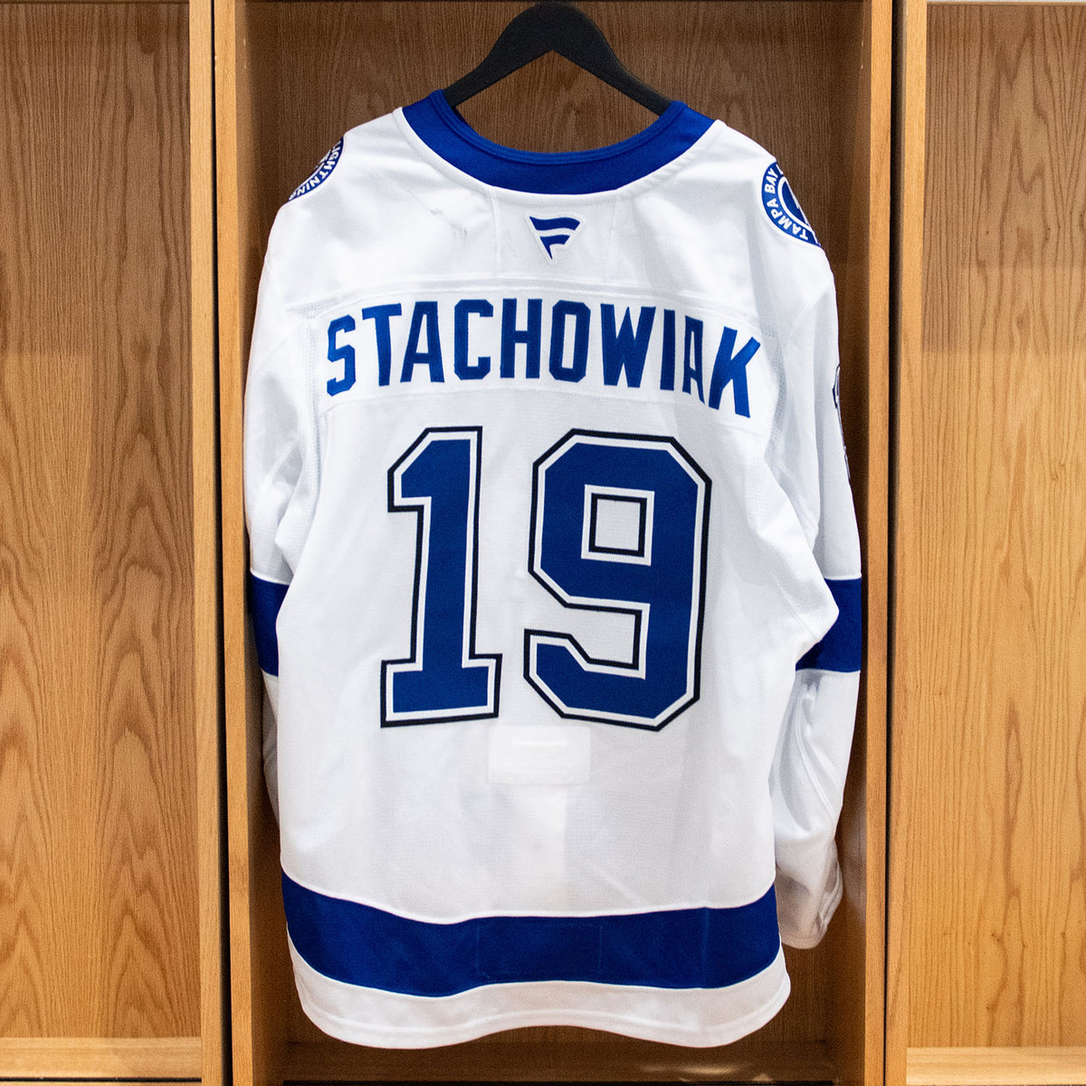 Wojciech Stachowiak Tampa Bay Lightning Game Issued Jersey 2025-26 White Away Set #1