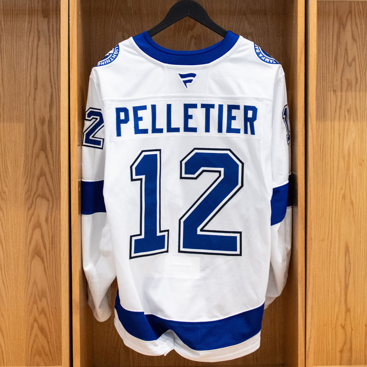 Jakob Pelletier Tampa Bay Lightning Game Worn Jersey 2025-26 White Away Set #1