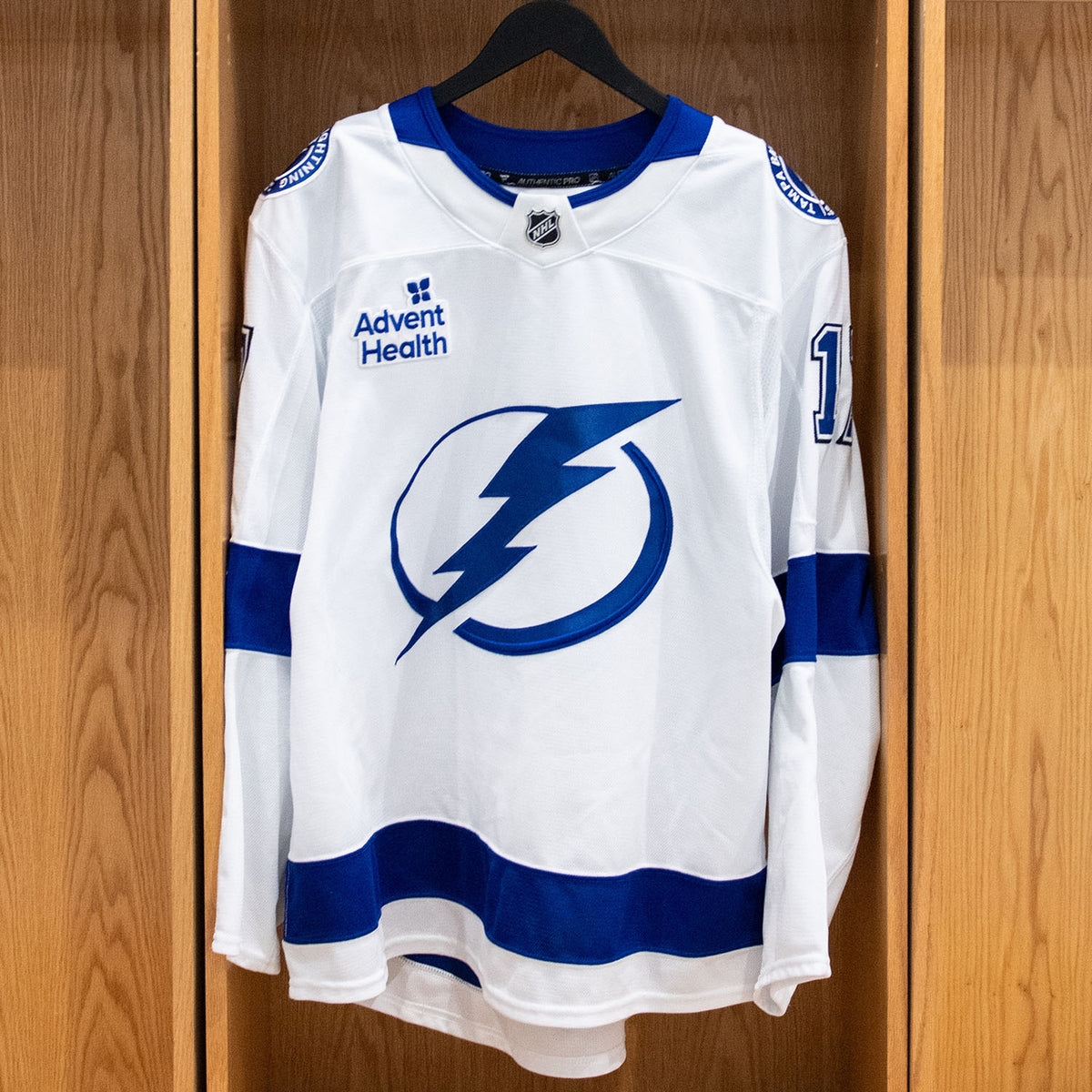 Dominic James Tampa Bay Lightning Game Worn Jersey 2025-26 White Away Set #1
