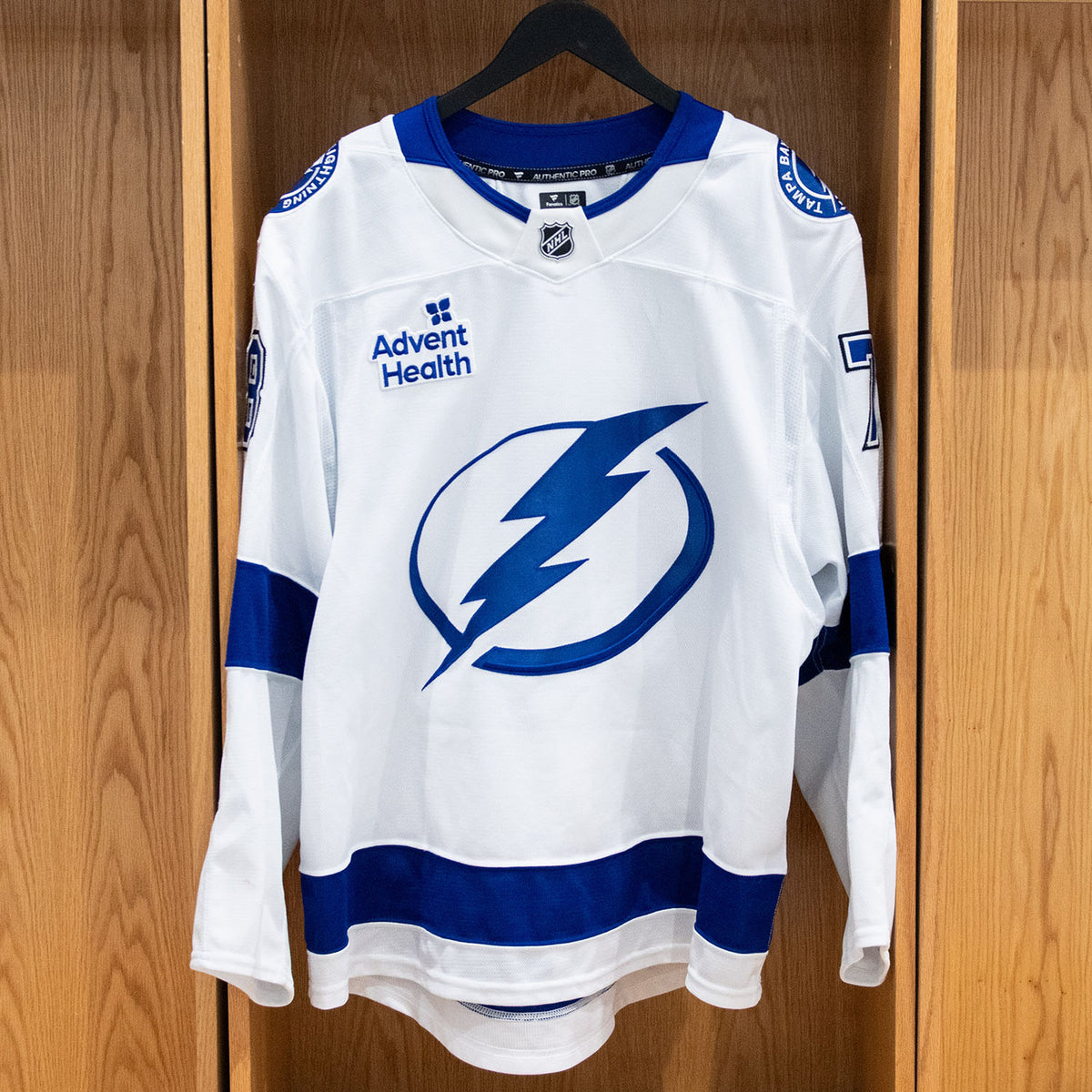 Emil Lilleberg Tampa Bay Lightning Game Worn Jersey 2025-26 White Away Set #1