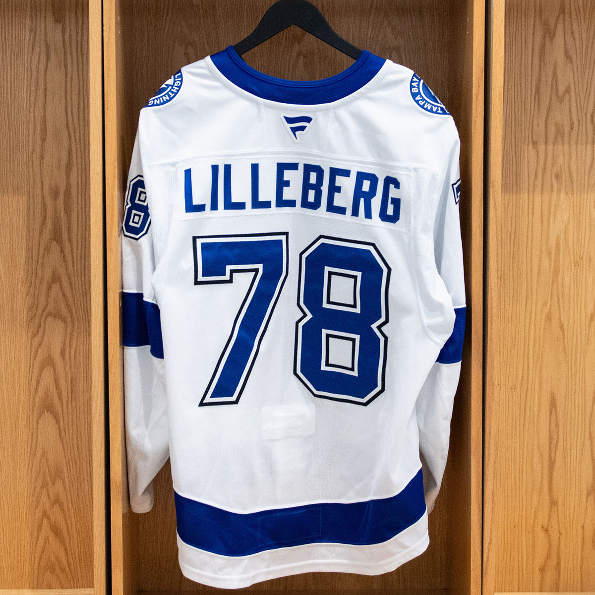Emil Lilleberg Tampa Bay Lightning Game Worn Jersey 2025-26 White Away Set #1