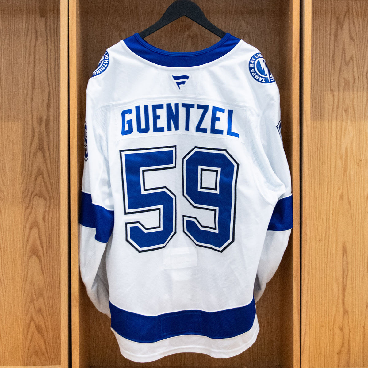 Jake Guentzel Tampa Bay Lightning Game Worn Jersey 2025-26 White Away Set #1