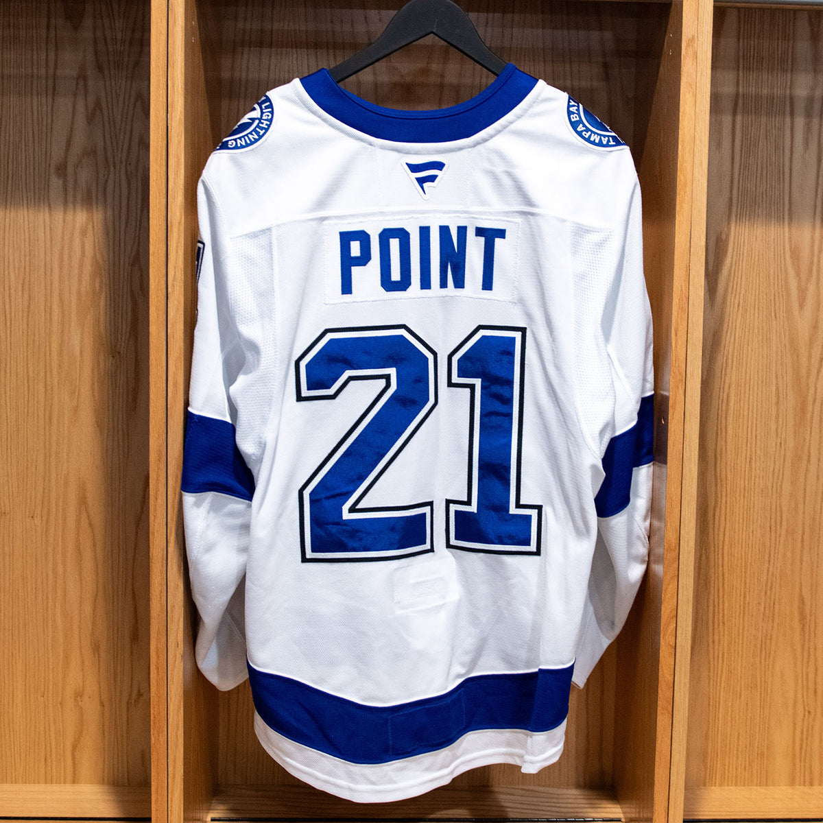 Brayden Point Tampa Bay Lightning Game Worn Jersey 2025-26 White Away Set #1