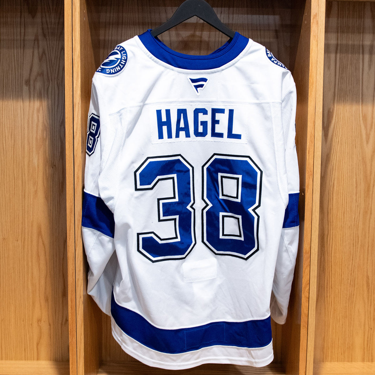 Brandon Hagel Tampa Bay Lightning Game Worn Jersey 2025-26 White Away Set #1