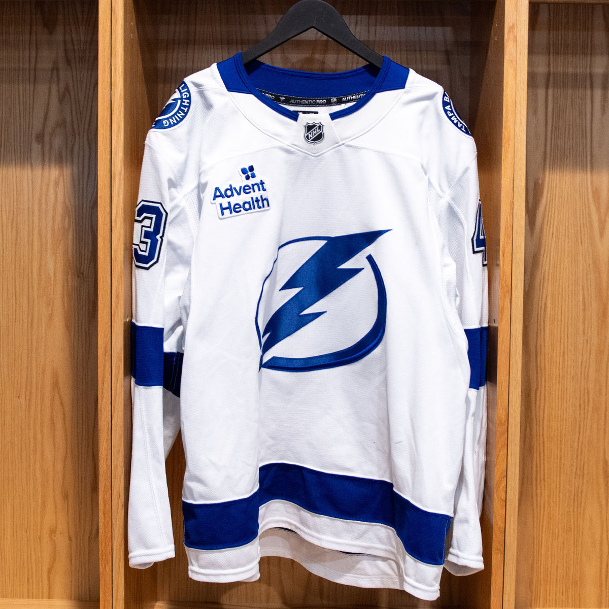 Darren Raddysh Tampa Bay Lightning Game Worn Jersey 2025-26 White Away Set #1