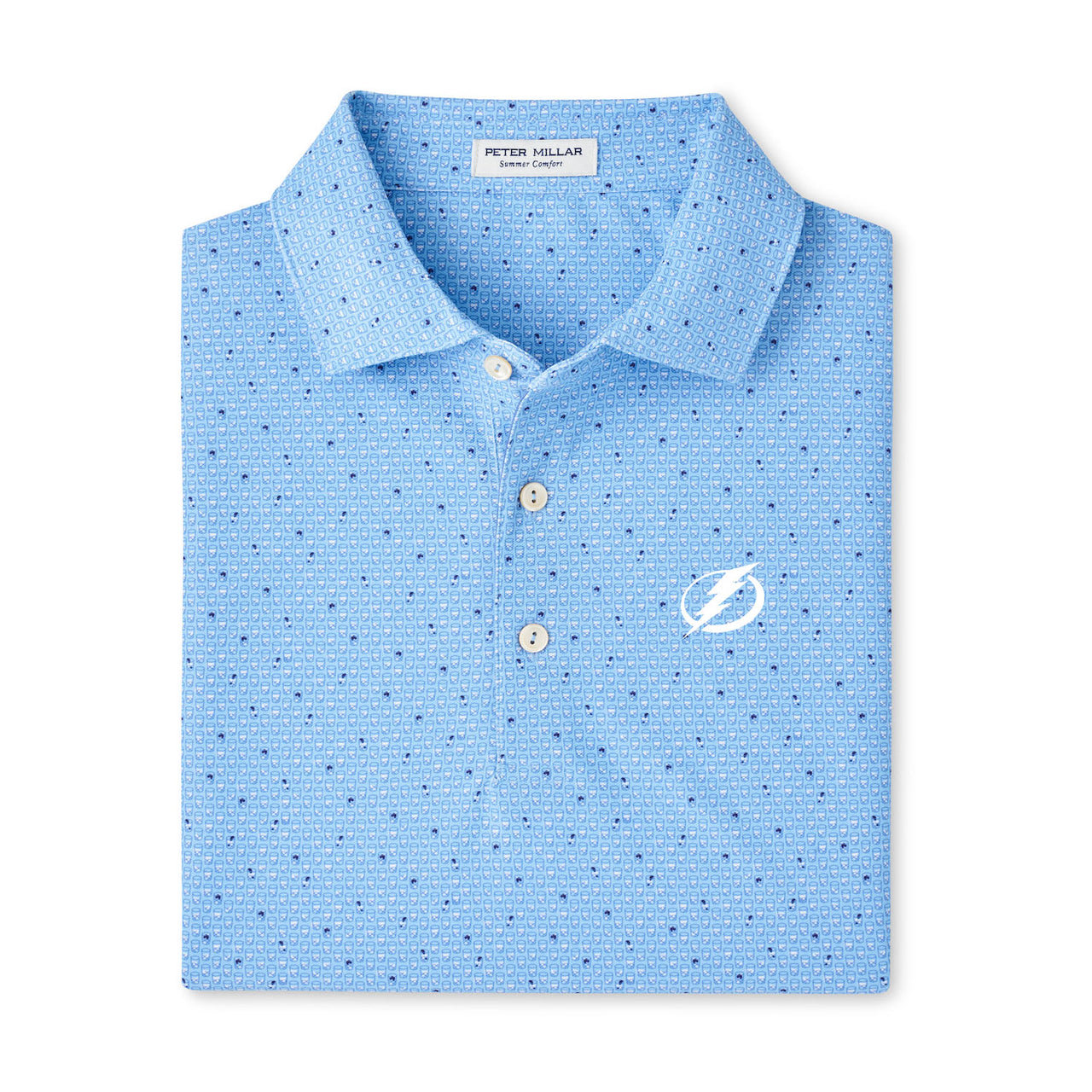 Men's Tampa Bay Lightning Peter Millar Old Fashioned Performance Polo