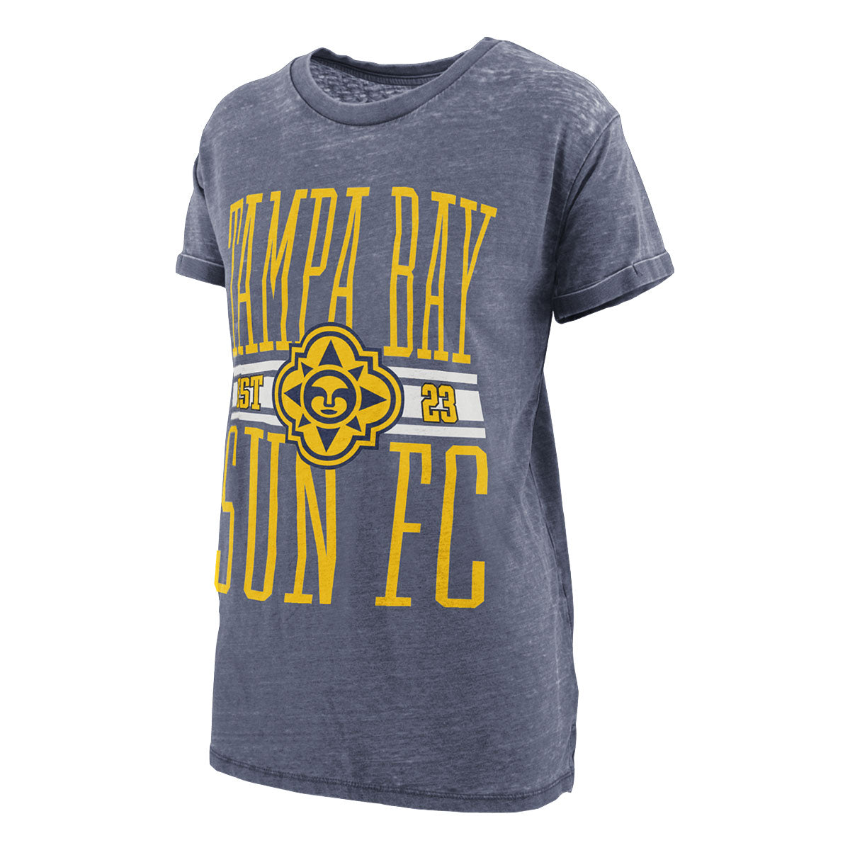 Women's Tampa Bay Sun FC Pressbox Vintage Navy Tee